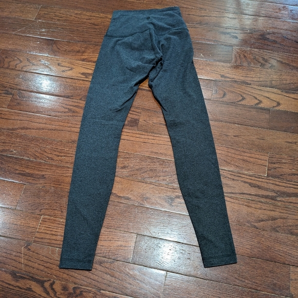Lululemon Wunder Under Pant (Hi-Rise) Heathered Black - Picture 10 of 13